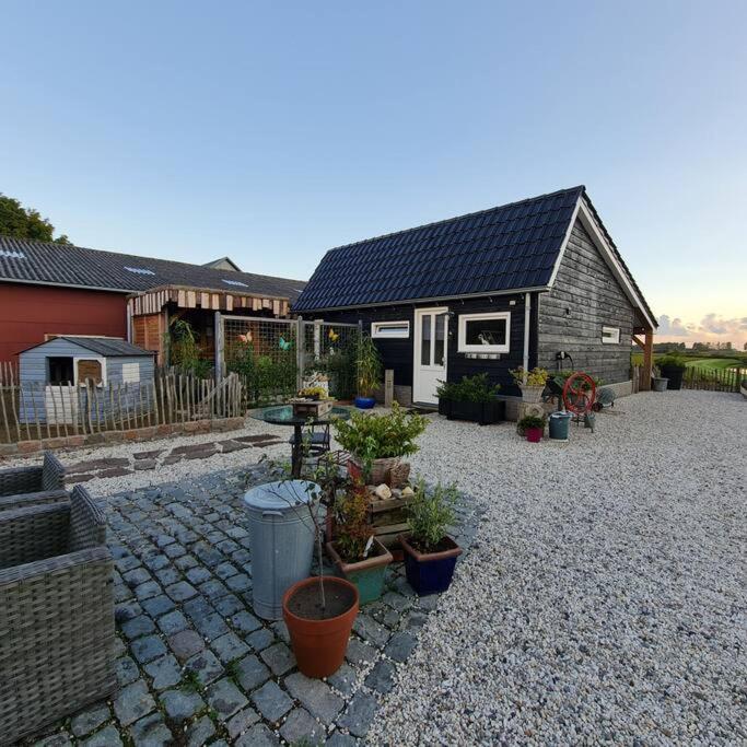 Wellness Chalet Met Jacuzzi, Sauna, Omheinde Tuin, Sint-Annaland Eksteriør bilde
